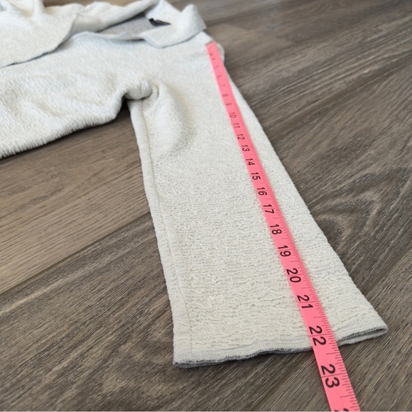 Eileen Fisher Knit Organic Cotton Blazer Stone Gray Women’s size Large Petite - Picture 13 of 13